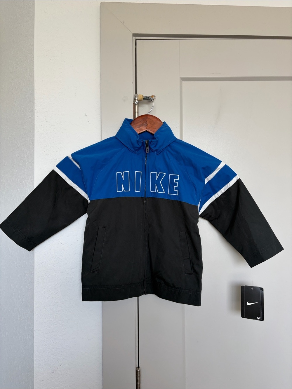 NWT NIKE WINDBREAKER HOODIE JACKET BLUE KIDS 3T